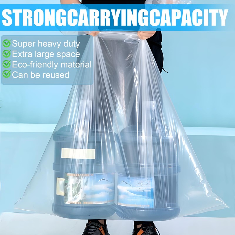 3 Extra large plastic bags,100 * 150CM heavy duty large