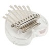 Heart Shaped Thumb Piano Mini Portable Transparent Crystal 8 Keys
