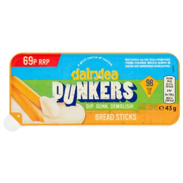 Dairylea Dunkers Breadsticks Cheese Snack 43g x 15