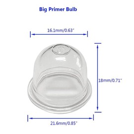 Uorimy 188-12-1 0057003 0057004 Primer Bulb Pump for 2 Cycle Small Engine String Trimmer Weed Eater Chainsaw Leaf Blower Replace Zama188-12-1 0057003 0057004 Echo 12538108660 12318140630