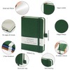 HOMEMARS Notizbuch A6,Braun Grün Blau