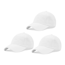 Zylioo 3 Pieces XX-Large Fitted Baseball Cap Hat,Adjustable Low Profile Dad Cap for Big Heads,Large Unstructured Solid Ball Caps