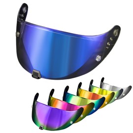 PSLER Helmet Visor for EXO 520 1400 R1 Tinted Visor for Scorpion EXO 391 520 1400 R1 Motorbike UV Protection Face Shield Replacement Accessories(Transparent Blue)