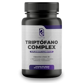 NAIMA Triptófano Complex 100 Cápsulas | Suplemento Alimenticio 100% Natural | Adicionado con GABA, L-Teanina, Toronjil, Glicinato de Magnesio y 5 HTP 