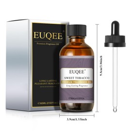 EUQEE Sweet Tobacco Fragrance Oil 2.02 Fl oz Fragrance Essential Oil with Glass Dropper for Diffuser, Aromatherapy, Soap Making (60ml)