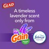 Glad ForceFlex Tall Kitchen Trash Bags, 13 Gallon, Gain Lavender,