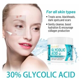 50 Toallita Àcido Glicólico 30% Facial Manchas Puntos Negros
