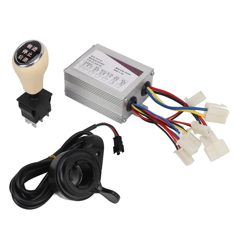 36V 350W Electric Bike Controller Set with Thumb Grip Forward