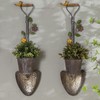 SMQLJXC 2Pcs Wall Mounted Planter Farmhouse Outdoor Wall Decor-Rustic Garden