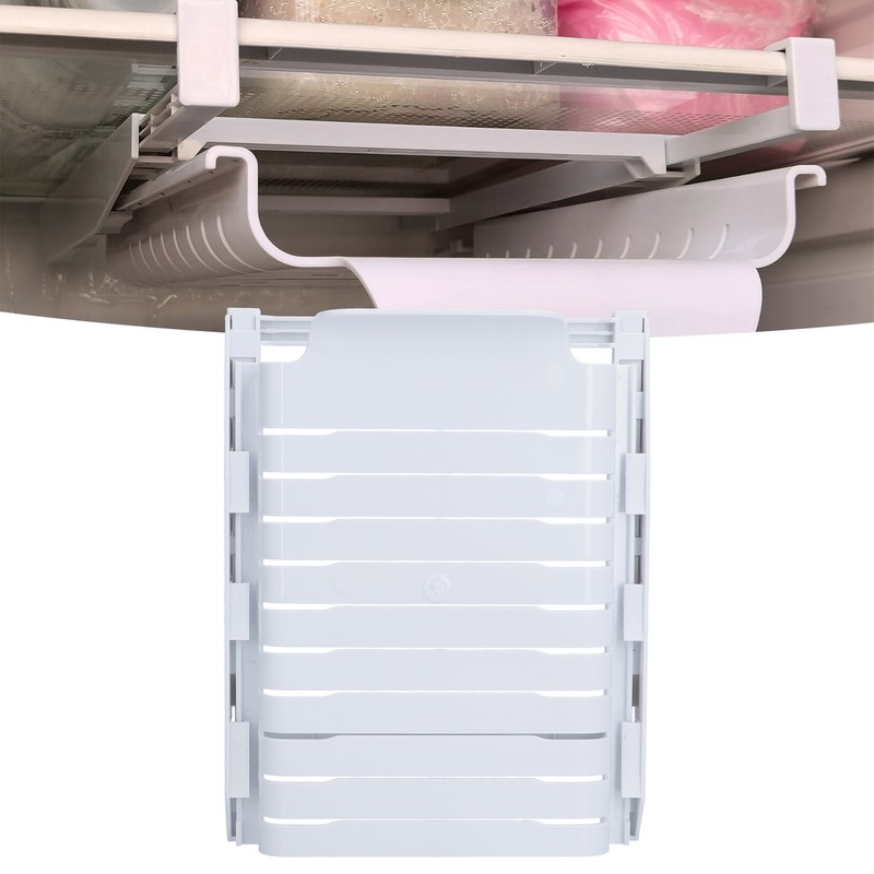 Refrigerator Storage Rack Fridge Drawer Hanging Rack Retractable Storage Organizer