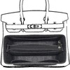 KOPPAL Purse Organizer Insert For Birkin 25 Bag, Felt Insert Organizer With Zipper, Large Capacity,Women’s Handbags Shaper (25,Gray)