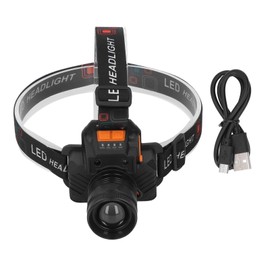 Head Lamp USB Rechargeable 3 Light Modes LED Lens 1500lm Head Flashlight for Emergency Camping Fishing