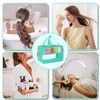 Clear Makeup Bags Hair Pouch Hair Accessories Organizer Chenille Letter