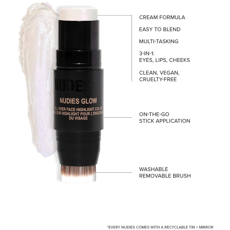NUDESTIX Nudies Glow All Over Face Highlight Colour 8g (Various