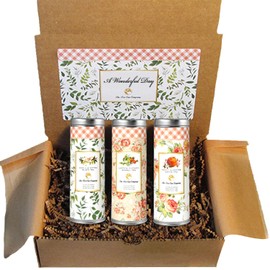 Wonderful Day Tea Gift Box for Women by La Tea Dah | Three Skinny Tins of Assorted Tea Bags | Mothers Day Gifts from Son, Daughter, or Husband | Unique Birthday Gift for Mom (18 Sachets)