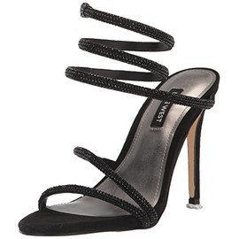 Nine West Women's MASKIL Heeled Sandal, Black 001, 8