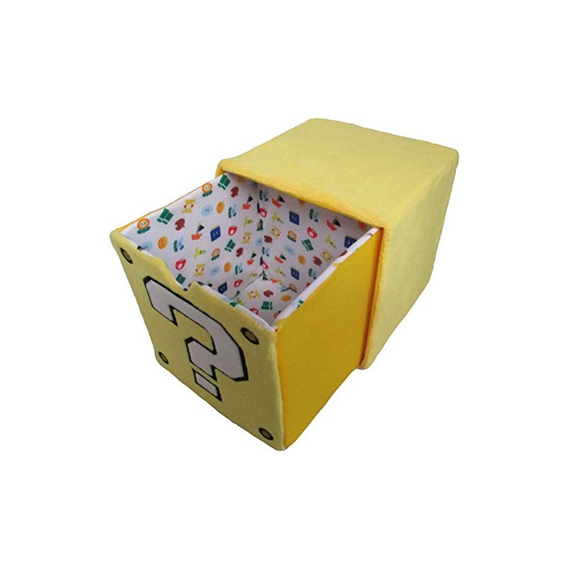 三英貿易 スーパーマリオ ぬいぐるみ雑貨 ぬいぐるみチェスト(ハテナブロック) W14×D14×H14cm MZ32