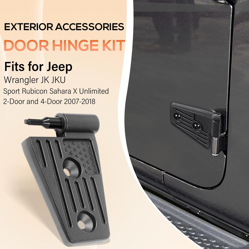 Door Hinge Kit Exterior Accessories Fits for Jeep Wrangler JK