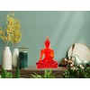 BUDDHO Buddha overcoming Temptations Buddha Statue 4" H Poly Resin