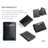 Small Leather Credit Card Holder with RFID Protection, Minimalist Men's
