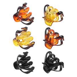 PACKOVE 6Pcs Octopus Hair Clips Toothed Hair Ponytail Holder for Women Lightweight Portable Hair Accessories for Daily Use Styling Decorative Design for All Hair Types