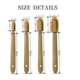 JTGYMY 8 Pcs Multitool Set Rubber Caulking Tool Kit for Ceramic Tiles, Baseboards, Kitchens, Bathrooms - ABS + Rubber - 4 Sizes Set