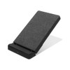 Owtec OWL-QI10W05-BK Wireless Charger Stand, Tabletop Stand, Rapid Charging, Fabric
