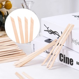 1200Pcs Wooden Wax Sticks Small Wax Spatula Eyebrow Wax Sticks for Hair Removal Eyebrow Lip Nose Brow Wax Applicator Sticks (Slanted Handle)