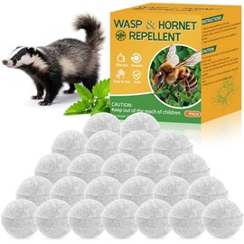 24Pack Skunk Repellent Outdoor - 12 Pack Raccoon Repellent Outdoor for Indoor Outdoor, Natural Peppermint Oil Bee Rodent Safe for Pets & Kids