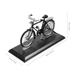 TOPPERFUN Bicycle Model, 8.65x5.11in Mini Bicycle Office Decoration, Home Retro Bicycle Ornaments, Alloy Vintage Bicycle Model