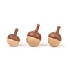 DadCarved Spinning Top Toys | 3 Pcs Handcrafted Wooden Top