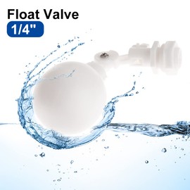 1/4" Plastic Float Valve for Aquarium Water Tank Auto Fill Liquid Level Control