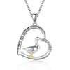 MONGAS Goose Necklace Sterling Silver Goose Pendant Goose Jewelry Gifts