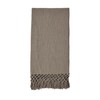 Mud Pie Macrame Throw Blanket, Gray, 50" x 60"