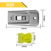 XW 7-Pack Razor Scraper Set, 4 PCS All-Metal Razor Blade