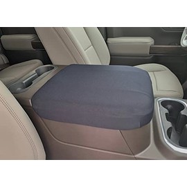 Auto Console Covers- Fits The Chevy Tahoe 2021-2024 Center Console Armrest Lid Cover Waterproof Neoprene Fabric- Black