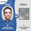 COSMIRROR Shower Mirror Fogless for Shaving with Updated Adhesive, 360°