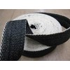 Herringbone Webbing (Black and White). 10m roll by J A