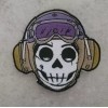 Military Flightline Patch AVIATION FUELS PURPLE Sugar skull Patch