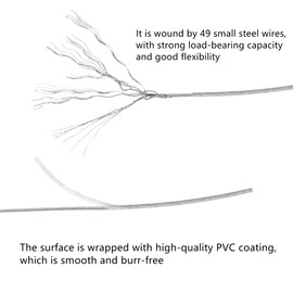 12 PCS Security Cables,Lock Cables,Stainless Steel Lanyard Cables