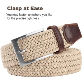 Fairwin Mens Belt, Elastic Belt Men Elastic Belt Women, Belts for Men Women, Stretch Belt for Men Women - Nice Men's Gift Choice