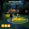 Lamomo Motion Sensor Outdoor Post Lights, Dusk to Dawn Lamp