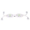 Laptop Cooling Pad, 4-Way Foldable Dual Fan Cooler with Large
