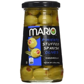 Mario Camacho Foods Manzanilla Olives Stuffed with Minced Pimiento, 5.75 Ounce (Pack of 12)