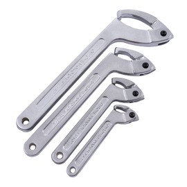 Gdrasuya10 Spanner Wrench Set Adjustable C Pin Spanner Hook Wrench Chrome Vanadium for Tighten Lock Nuts and Bearings