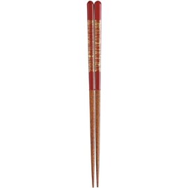 Kawai 118468 Chopsticks Wakasa Lacquer, Sasha, Red, 8.3 inches (21 cm), Made in Japan