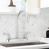 Pacific Bay Lynden Modern High Arc Kitchen Sink Faucet -