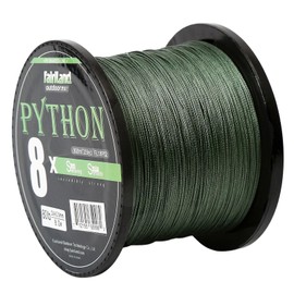 fairiland 8 Strands Braided Fishing Line, Solid Weaving 8X Braided Line for Smooth Casting, Strong Abrasion Resistance, High Sensitivity and Zero Stretch, 21-80 Test-LB, 328yd-0.28mm-45lb, Dark Green