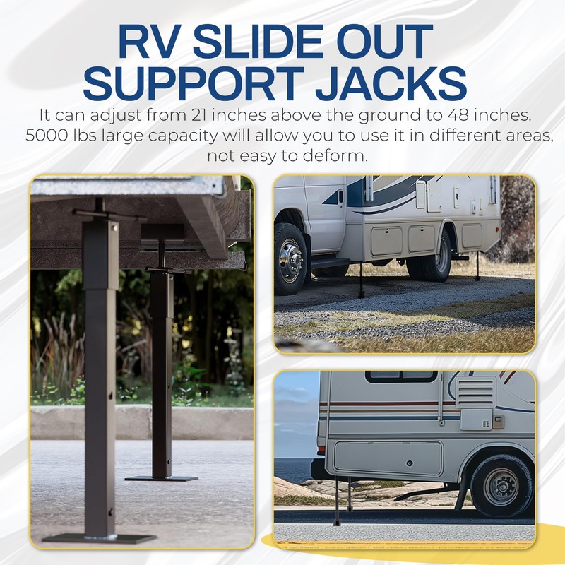 KUAFU RV Slide Out Support Jacks Adjusts from 20"-48" 5000