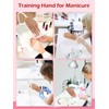 LIONVISON Practice Hand for Acrylic Nails, Silicone Nail Hand Practice,